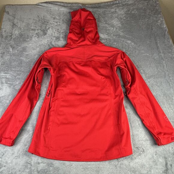 REI Elements E1 Jacket Womens Medium Red Hooded Softshell Full Zip Pit Zips - Picture 7 of 16